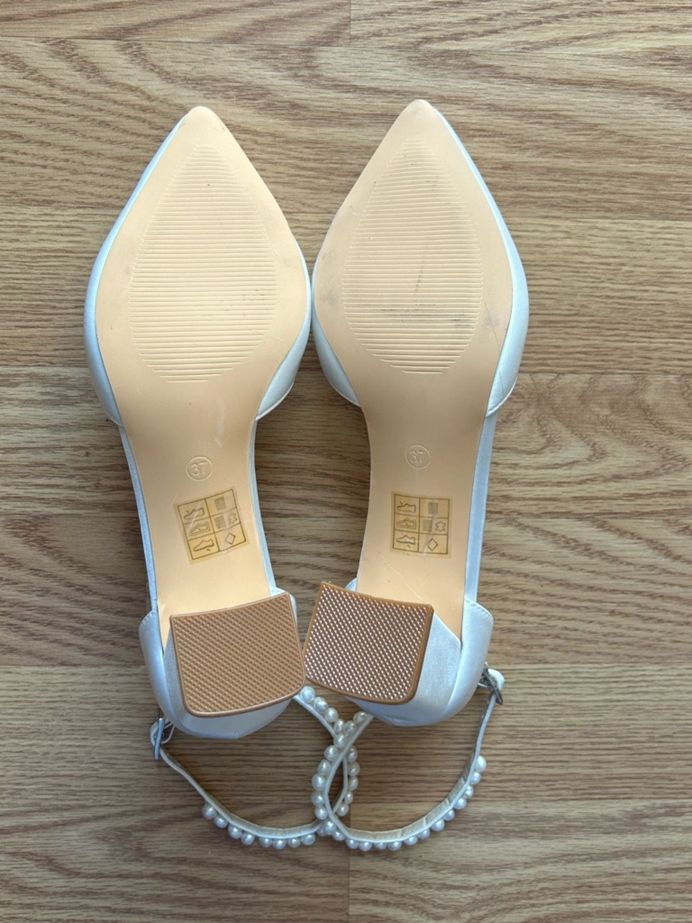 G. Westerleigh Madison Bridal Shoes Size 37 White - Picture 5 of 12